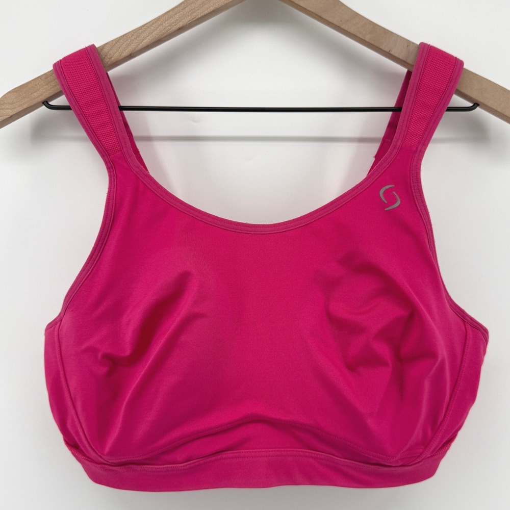 Moving Comfort Maia Sports Bra Pink 36DD Underwire 350054 High Impact